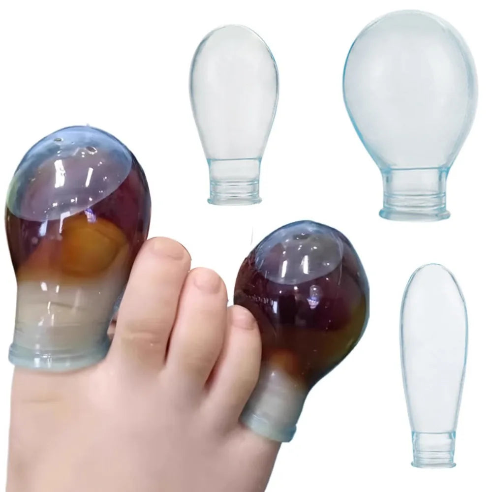 Soft Silicone Toe Sleeves Toes Protectors Soak Potion Waterproof Finger Cots Protective Cover Toe Finger Injuries Foot Care Tool Zpaxo