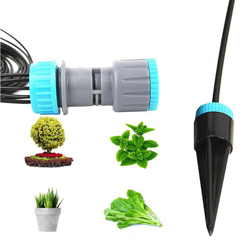 10 Head Drip Irrigation Automatic Watering System Quick Connect