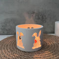 Candle Holder Mold Soft Non Stick Mould Hollow Rabbit Design Tea