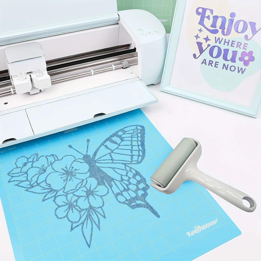 1Pc Rubber Roller for Crafts, Works with Fabric, Vinyl, Iron-On & Inking Blocks, Extend Life of FabricGrip Mat Zpaxo