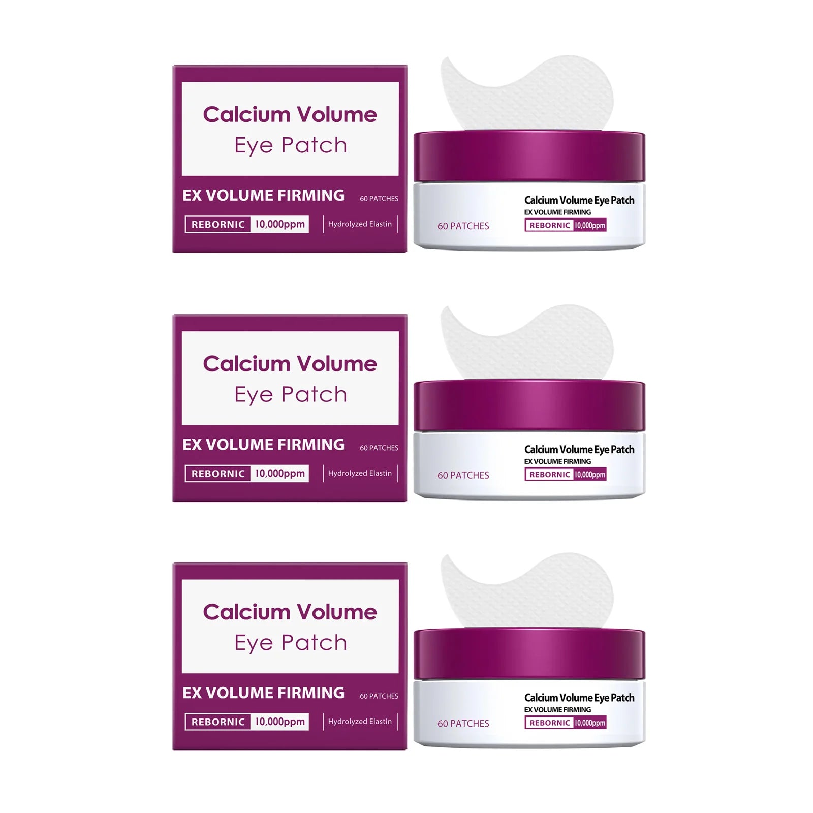 Hoygi Collagen Eye Patches – Anti-Puffiness & Firming (60 ct) Hydrogel Eye Patches Zpaxo 3 x 60patches