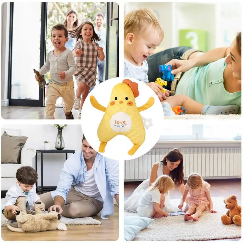 Baby Soother Soother Stuffed Animal Soft Comfortable Sensory Plush Doll Calming Bedtime Nursery Decor For Early Developmental Zpaxo