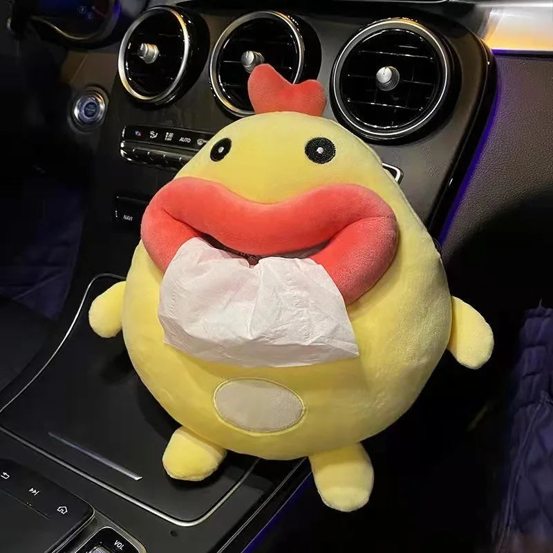 Cartoon Animals Car Paper Boxes Tissue Box Inner Armrest Sun Visor Zpaxo chick