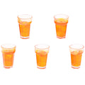 1 12 Dollhouse Miniature Food Lemon Tea Cups Doll House Drinks Model Zpaxo 5Pcs