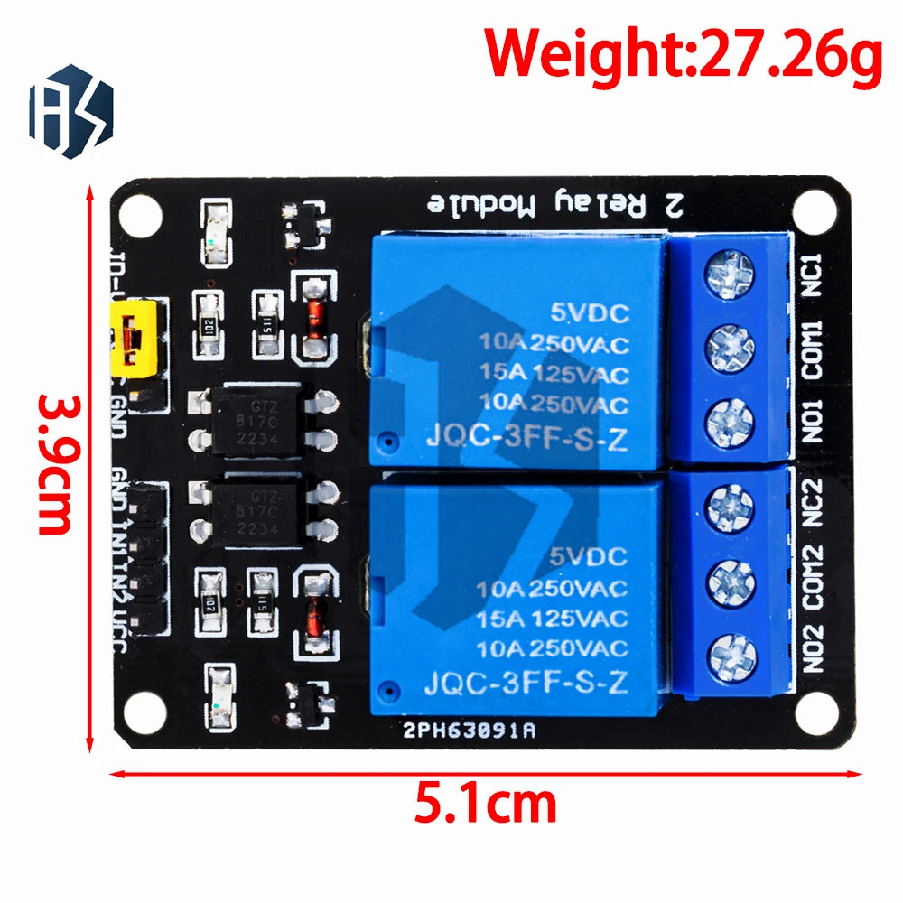 5V 12V 1-8 Channel Optocoupler Isolation Relay Arduino Application Zpaxo