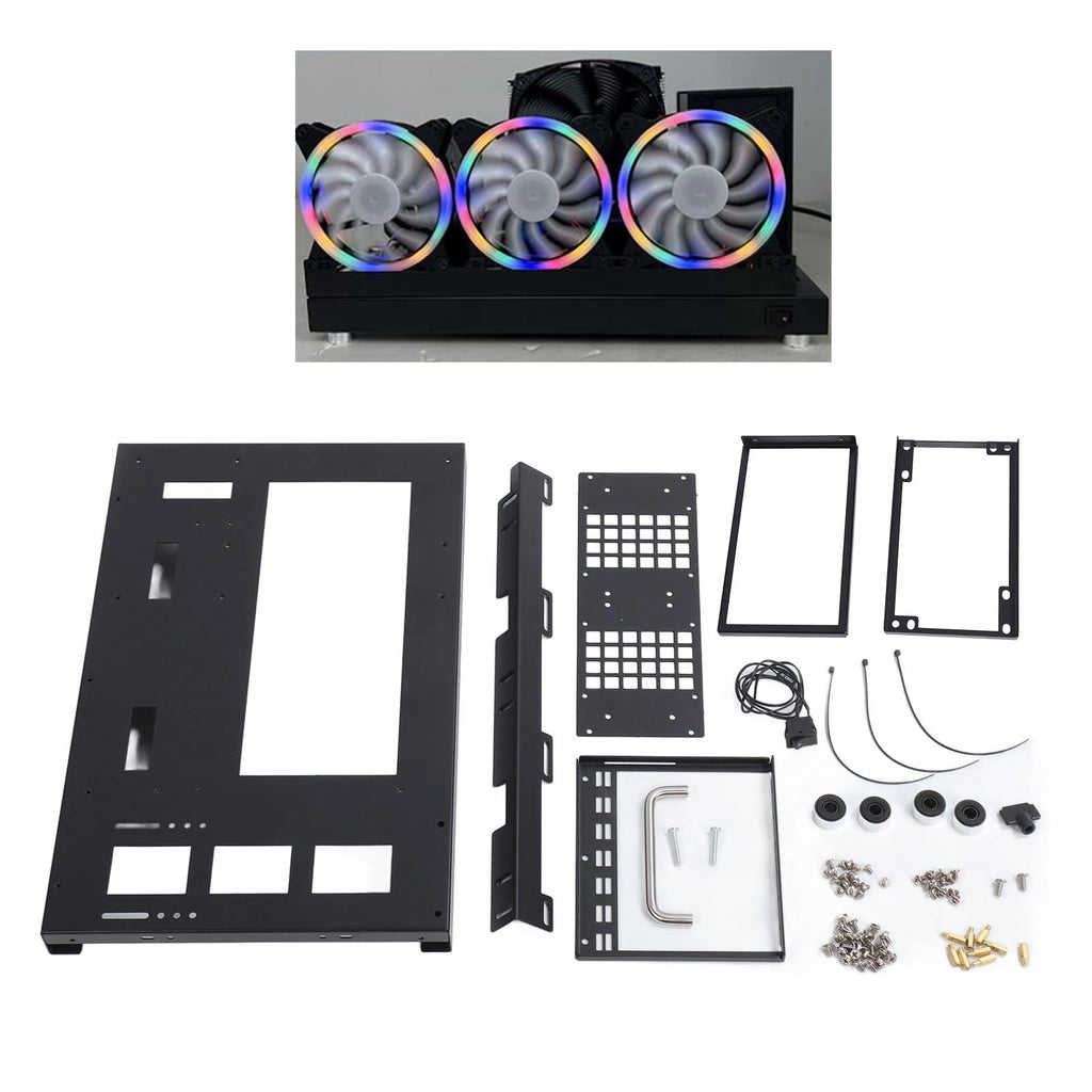 Computer Open Case Bracket Powerful Cooling Heat Dissipation Steel