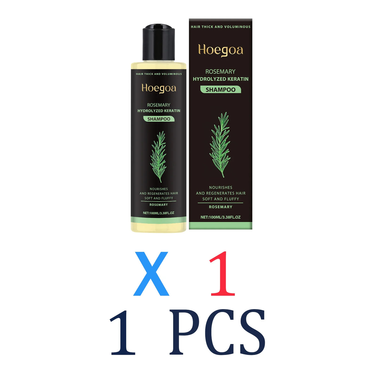 Rosemary Shampoo Thickening Moisturizing Repairing Hair Care Gentle Zpaxo 1 Pcs
