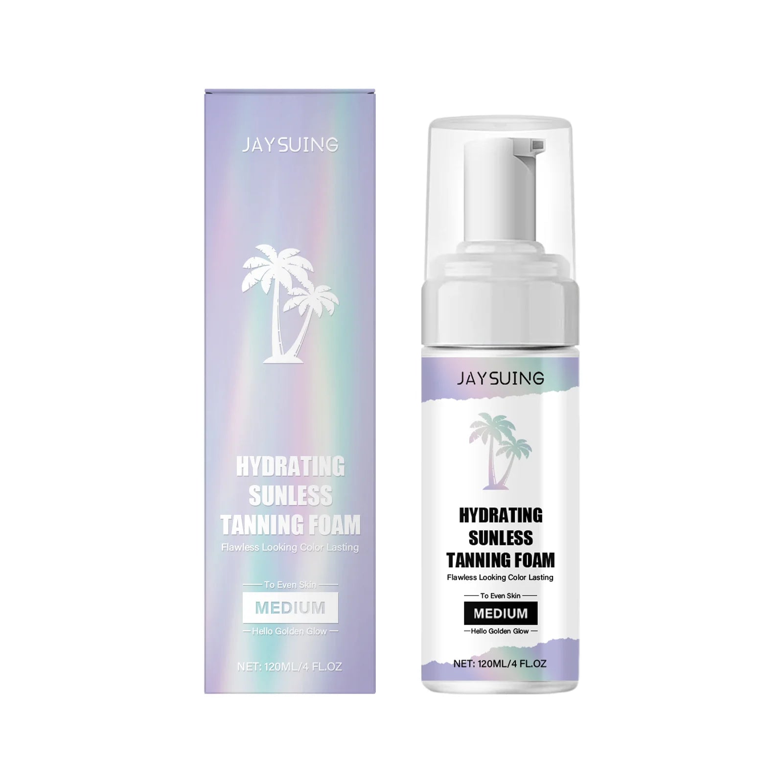 Jaysuing Self Tanning Mousse – Sunless Bronze Tan 120ml Self Tanning Mousse Zpaxo 120ml Boxed