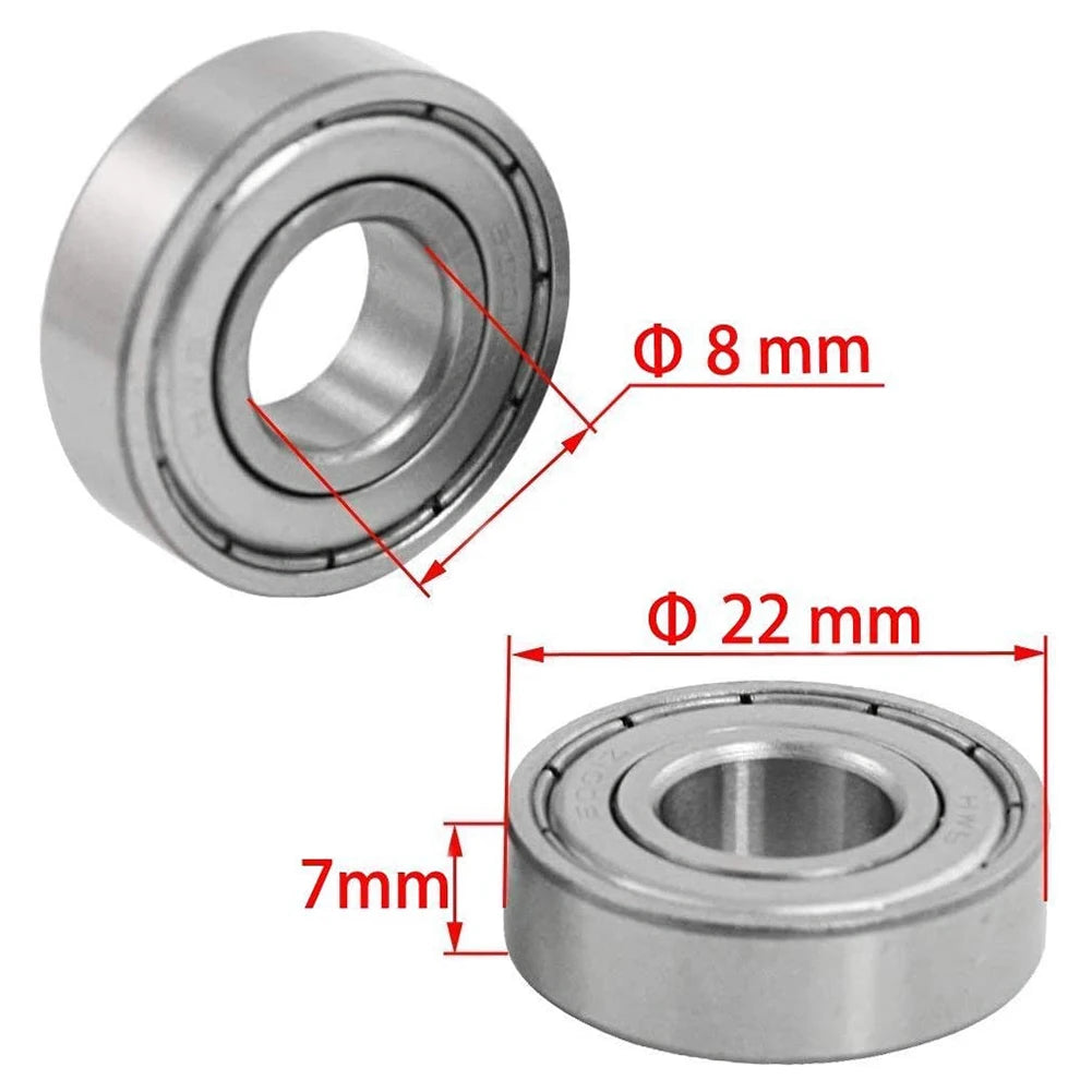 608ZZ Deep Groove Ball Bearing Carbon Steel Skateboard Bearings