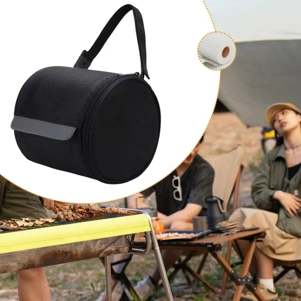 Waterproof Toilet Paper Cover Smooth Zipper Portable Bag Foldable Zpaxo