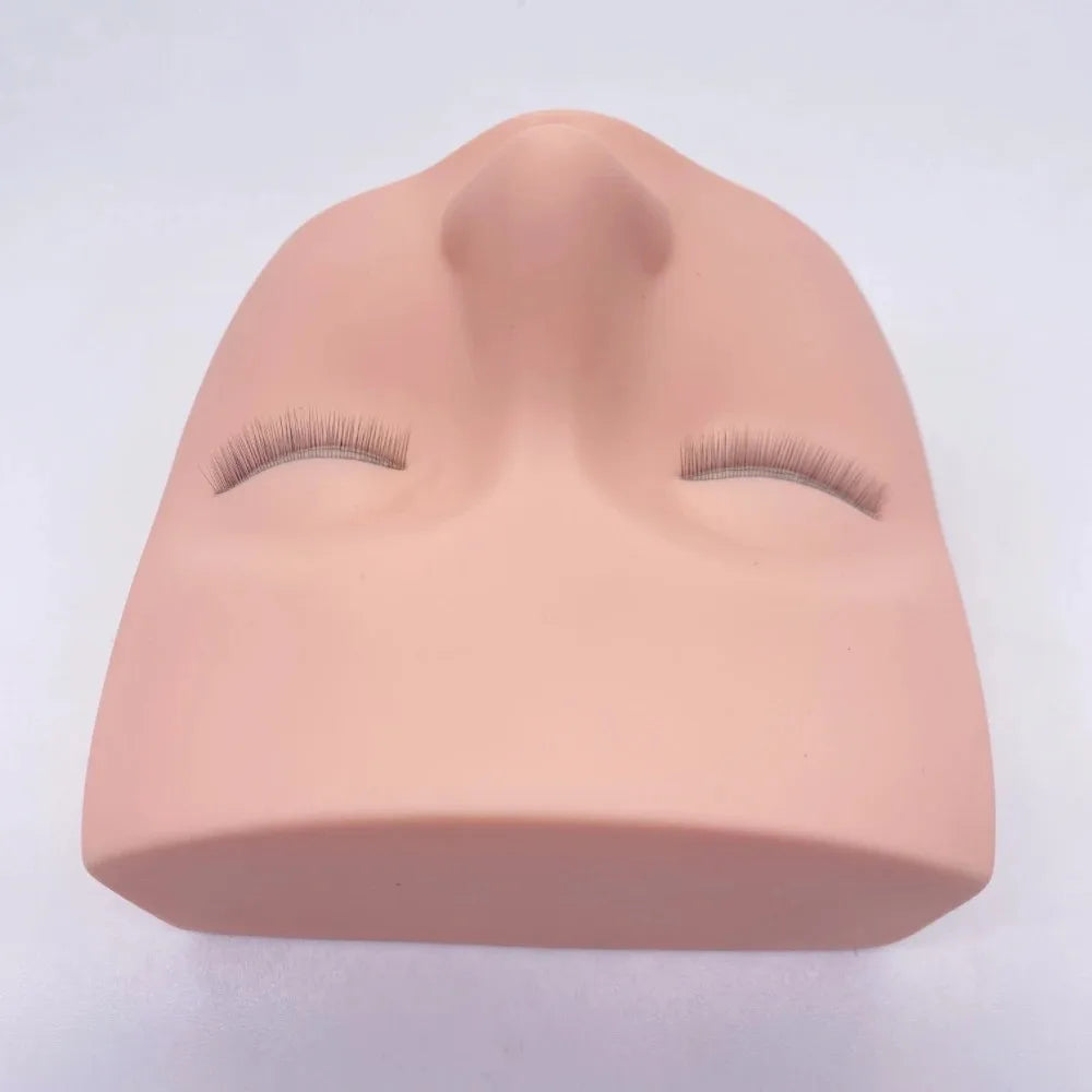 Soft 3D Lash Mannequin Head Silicone High Quality Lash Doll Head Simulated Eyelash Mannequin Head Lash Practice Zpaxo