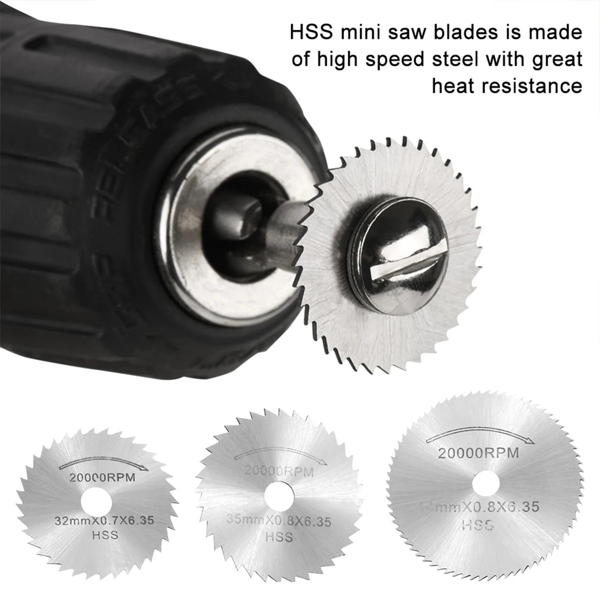 11/30/32pcs Mini Circular Saw Blade Set Sanding Grinding Wheel Cutting Disc for Dremel Metal Cutting Rotary Tools Accessories Zpaxo