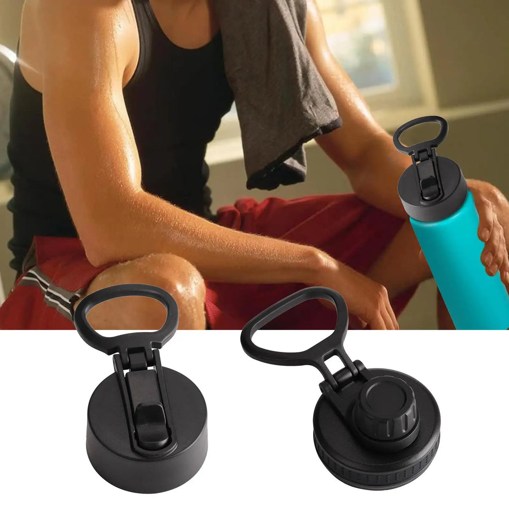 Water Bottle Lid Replacement Cup Mouth Cover Spout Handle Gym Outdoor