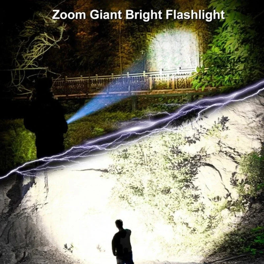 ESMARTER USB Rechargeable LED Flashlight – Zoomable 500LM Torch