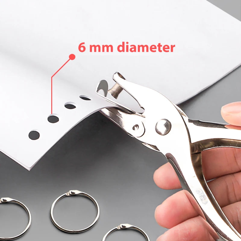 Handhold Single Hole Metal Puncher Craft Tool Scrapbook Earring