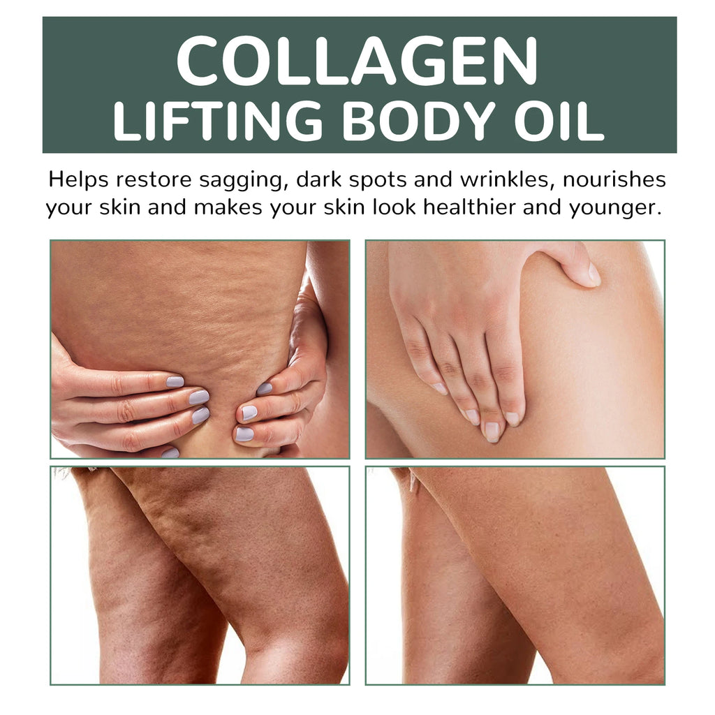 Collagen Lifting Body Oil,Firming Body Oil,Compact Body Oil,Massage Oil,Body Oil Women Collagen Skin Tightening Zpaxo
