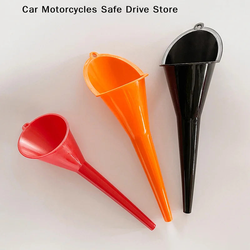 CMCar Long Stem Funnel Gas Oil Fuel Filling Tools Anti-splash Plastic