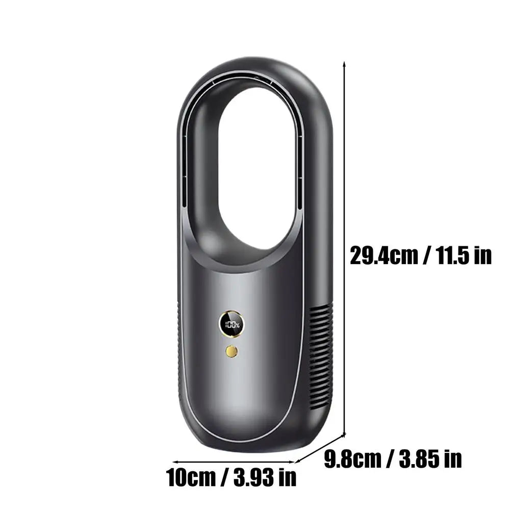 Fan For Bedroom Rechargeable 2000mAh Battery Bladeless Cooling Fan For Home Bedroom Living Room Office Bedside Traveling Men Zpaxo China Mainland Black