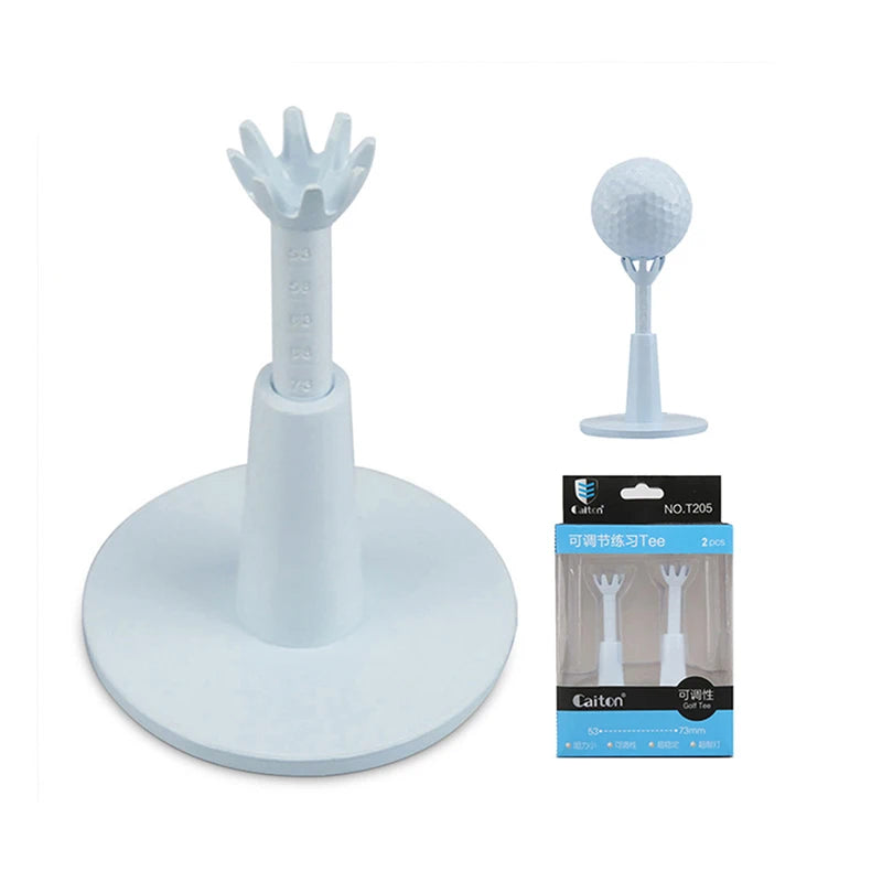 Adjustable Height Plastic Golf Tees – Durable Practice Set