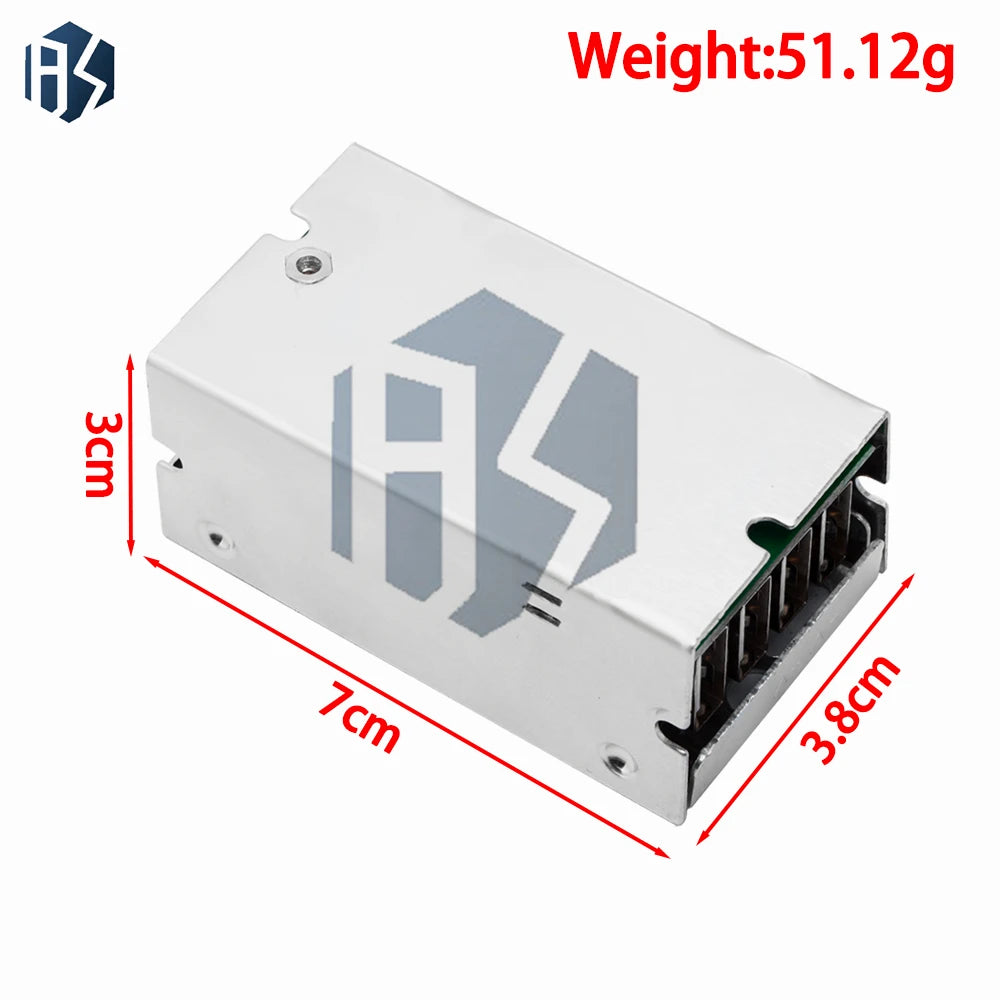 Aluminum Housing 9‑36V Input 5V 5A 4‑Port USB Step‑Down DC‑DC Buck Converter Power Module Zpaxo