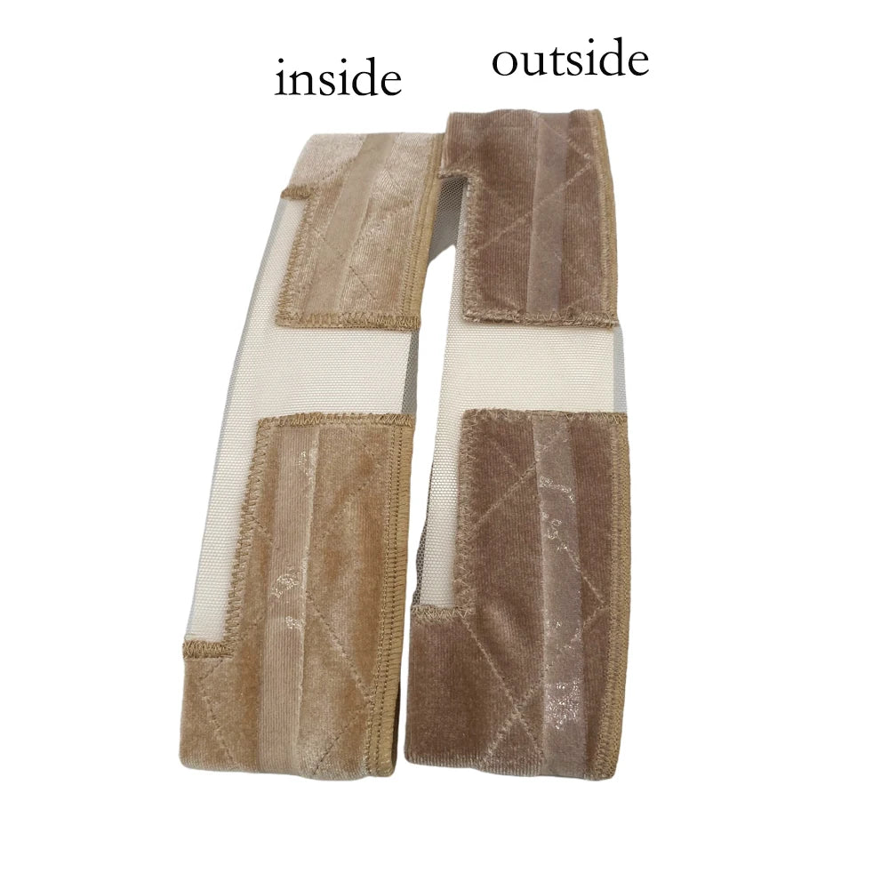 Double-sided Silicone Velvet Metal Buckle Anti-slip Headband Hold