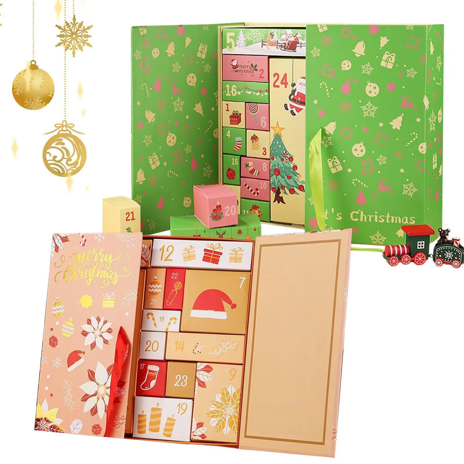 2025 Empty Advent Calendar Box 24 Days DIY Christmas Countdown