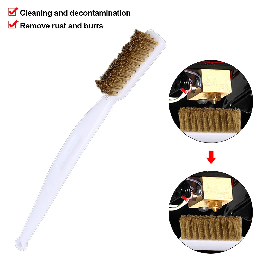 Copper Wire Brush – 3D Printer Nozzle & Heater Block Cleaner