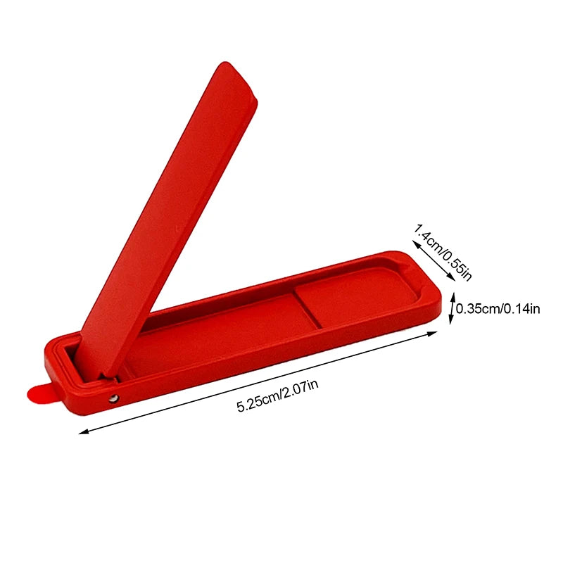 Mini Metal Folding Phone Stand – Stick-On Invisible Desk Bracket