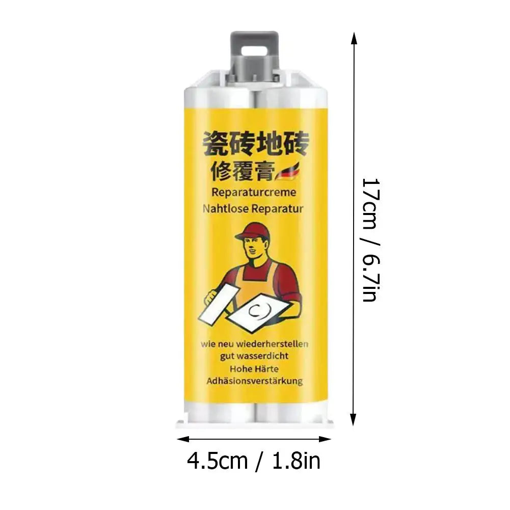 Tile & Stone Crack Repair Kit – Waterproof Grout Filling Paste Tile Repair Kit Zpaxo