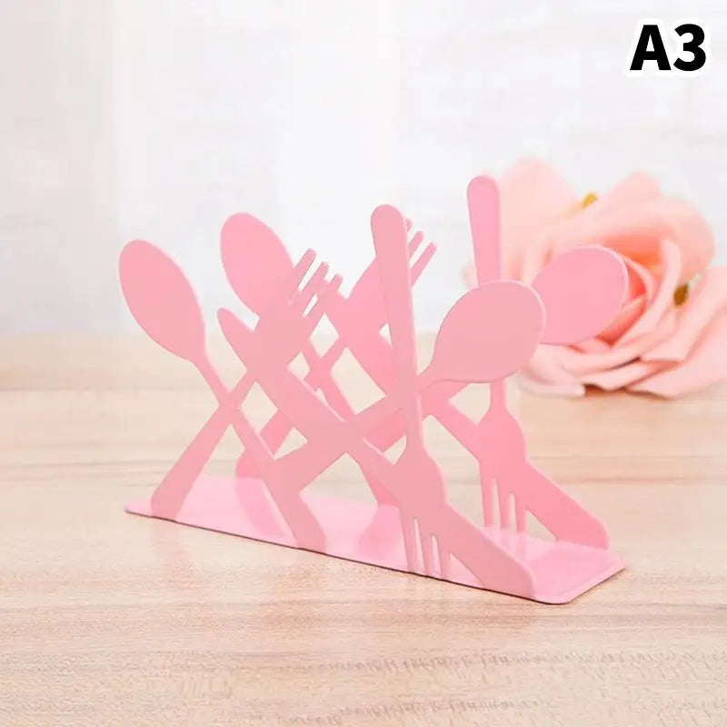 CM1Pc Elegant Iron Art Tissue Box Homestay Napkin Holder Kitchen Zpaxo A3