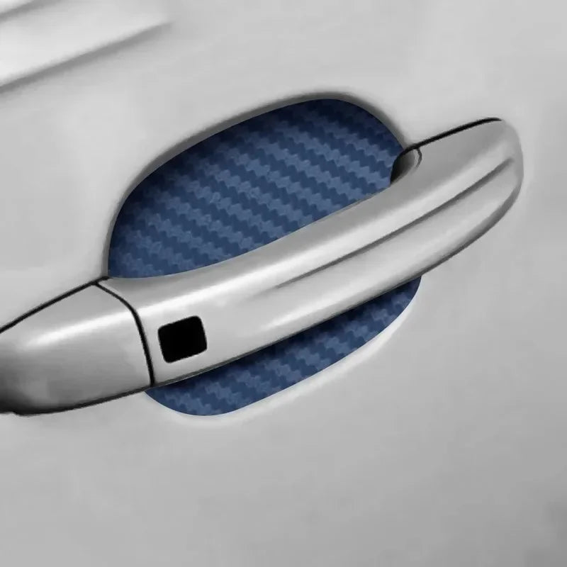 4-Pack Carbon Fiber Car Door Handle Protection Film Set