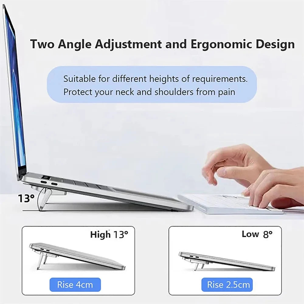 Mini Foldable Laptop Stand – Portable Self-Adhesive Riser Laptop Stand Zpaxo