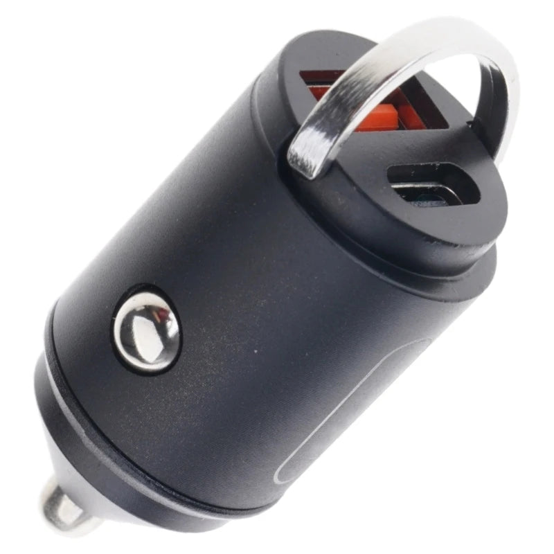 652F USB C Car Cigarettes Adapters USB PD20W QC3.0 2 Port Type C USB Car Adapters Zpaxo Black China Mainland