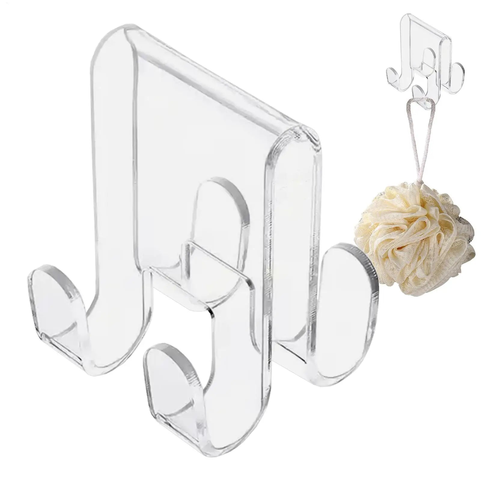 Shower Towel Hooks Glass Door Hanger Space-saving Clothes Towels