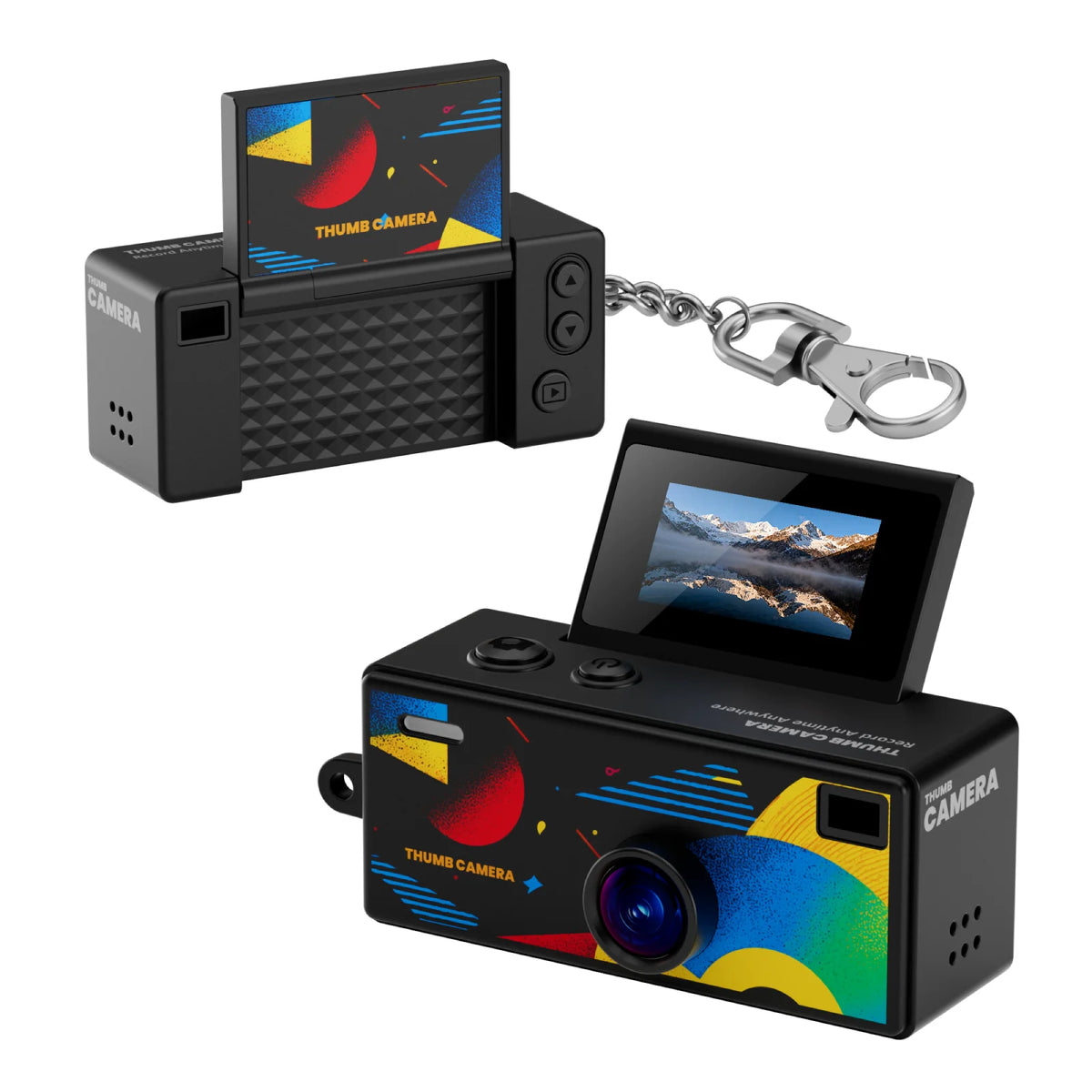 G62 Keychain Thumb Camera 0.96 Inch Retro Mini Action Camera 1080P Very Small Camcorder Audio Video Recorder Support Memory Card Zpaxo G62 Black No TF card