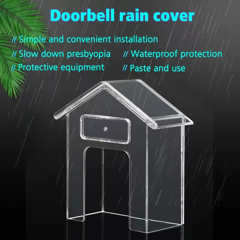 Doorbell Rain Cover Smart Home Wireless Bell Waterproof Chime Button Zpaxo