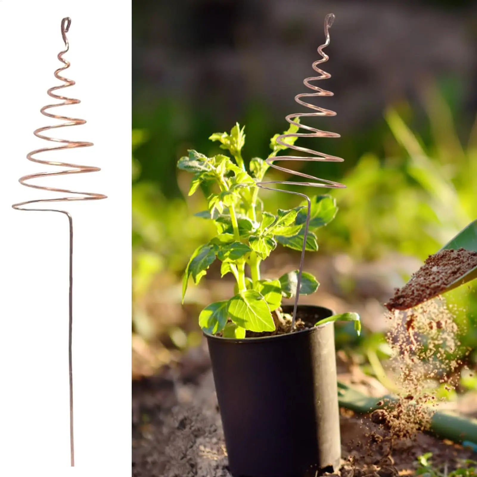 Copper Rods Garden 6 Outdoor Electroculture Plant Stakes Stable