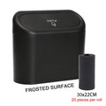 Car Trash Can with Lid – Hanging Dustbin & Clip Holder