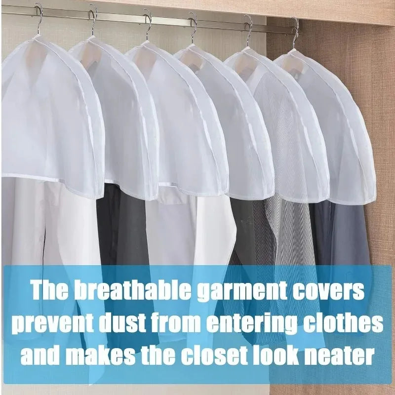 Translucent Shoulder Covers Garment Clothes Dust Cover Hanger Bags