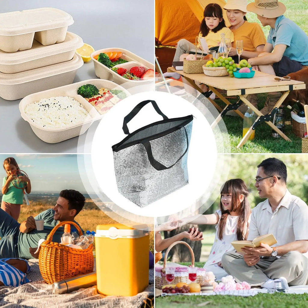 Insulated Food Bag Thermal Lunch Waterproof Aluminum Foil Pouch Beach