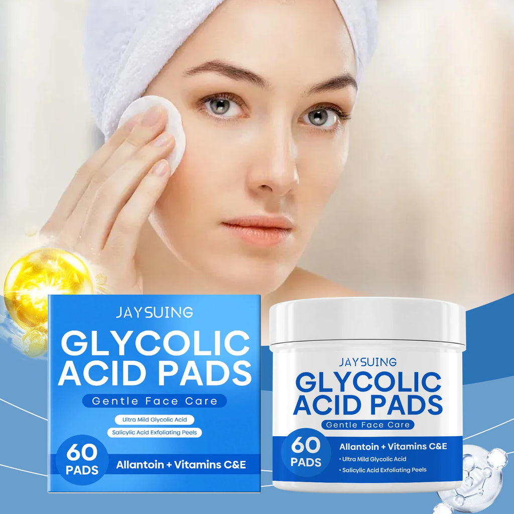 Glycolic Acid Exfoliating Pads - Gentle Peel Pads For Face, Brightening & Smoothing Skin With Salicylic Acid Zpaxo