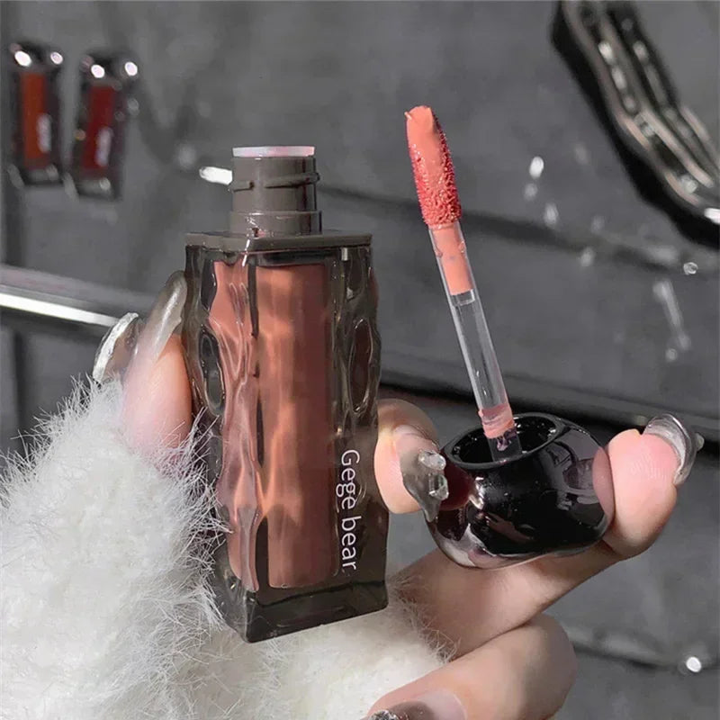 Transparent Water Glossy Orange Lip Gloss Red Mirror Jelly Liquid Lipsticks Moisturizing Long-lasting Lip Tint Stain Cosmetics Zpaxo