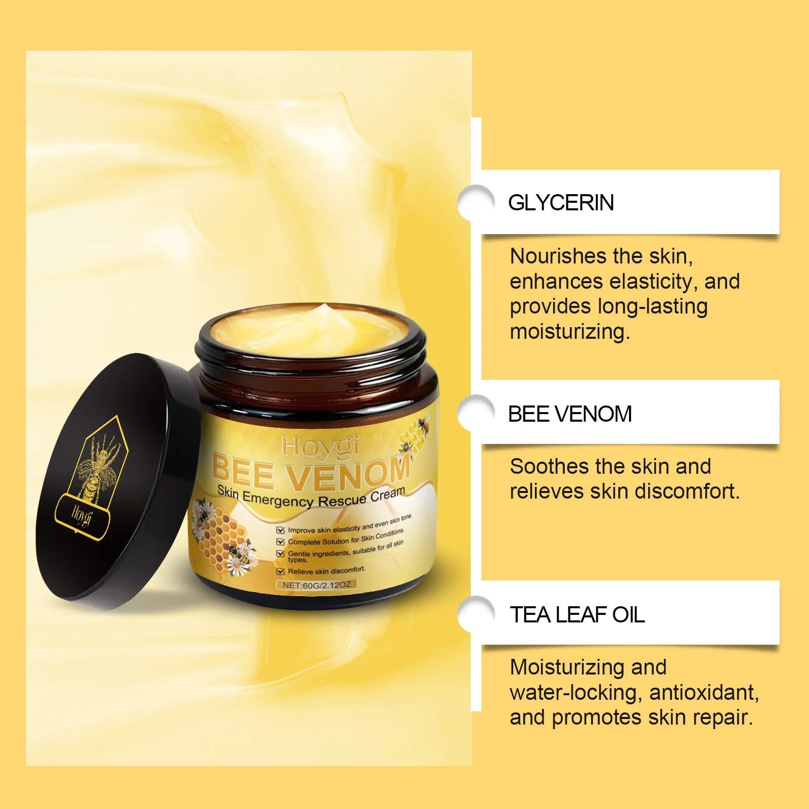 Hoygi Bee Venom Face Cream – Firming, Lifting & Skin Repair Bee Venom Face Cream Zpaxo
