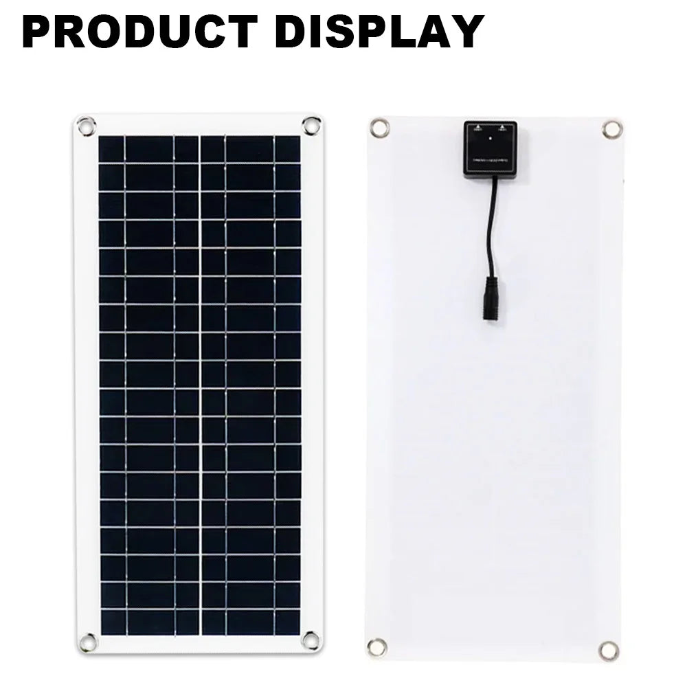 1000W Solar Panel 12V Cell 10A-100A Controller Plate Phone RV Car