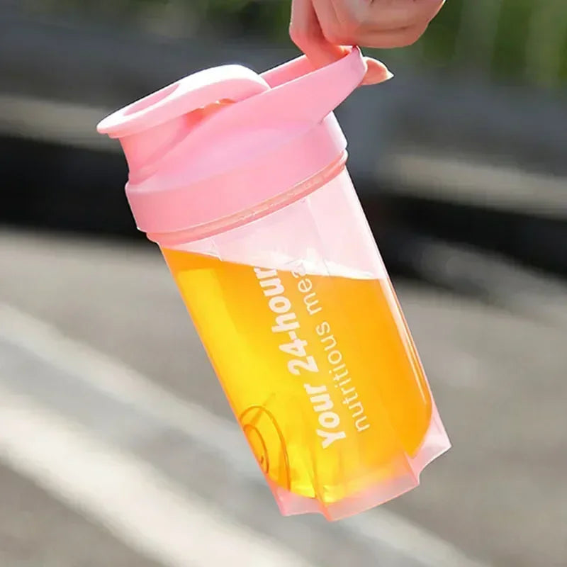Hot Portable Shaker Cup for Men and Women Protein Powder Replacement Milkshake Mixing Cup Fitness Sports Water Cup Scale Bottle Zpaxo
