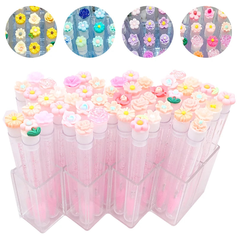 10/50PCS Reusable Eyelash Brush Tubes Eyebrow Brush Eyelash Wands Replaceable Dust-proof Cleaner Storage Tubes Makeup Tool Zpaxo