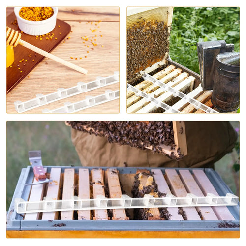 10Pcs Honeycomb Frame Spacing Strip Sturdy Plastic Bee Hive Spacers Easy Clean Beekeeping Tools Honeycomb Beekeeping Accessories Zpaxo Default Title