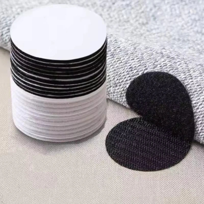 Self-Adhesive Hook & Loop Fastener Dots – 10pc Anti-Slip Hook Loop Fastener Dots Zpaxo 5CM 5 Pair Random