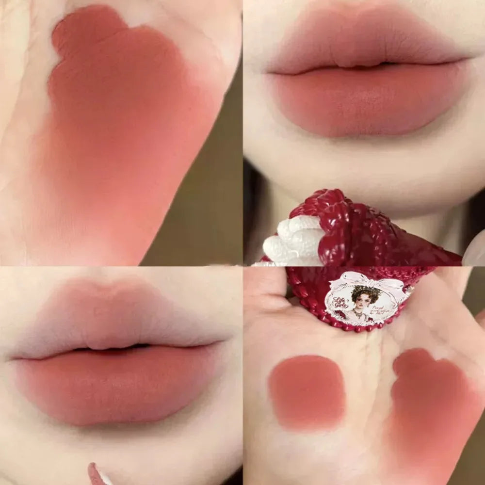 French Sweetheart Cake Matte Lip Gloss Velvet Mousse Mud Soft Focus Zpaxo