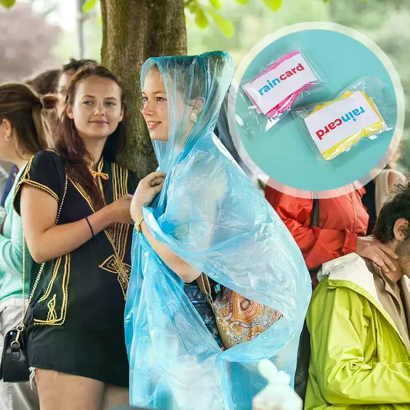 Portable Raincoat Ball Disposable Waterproof Poncho Adults Thickened Zpaxo